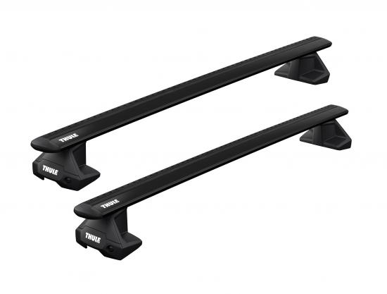 Thule Clamp WingBar Evo Black Dachtrger f. Mini Cooper F55 ohne Reling, Bj. 2014-, 5-Trer Schrgheck