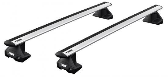 Thule Clamp WingBar Evo Dachtrger f. Volvo C40 Recharge ohne Reling, Bj. 2022-, 5-Trer SUV
