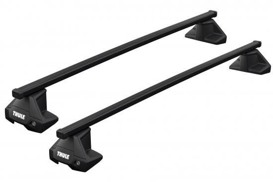 Thule Clamp SquareBar Evo Dachtrger f. Mini Cooper F55 ohne Reling, Bj. 2014-, 5-Trer Schrgheck