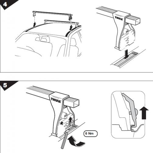 Thule Dachtrger-Set Stahl 4304 + 761