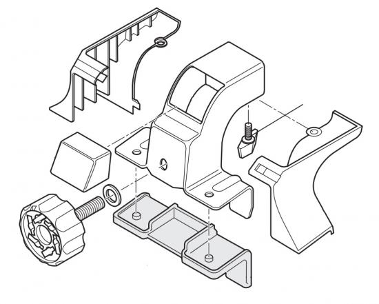 Atera Sttzfusatz Reling HR #041000