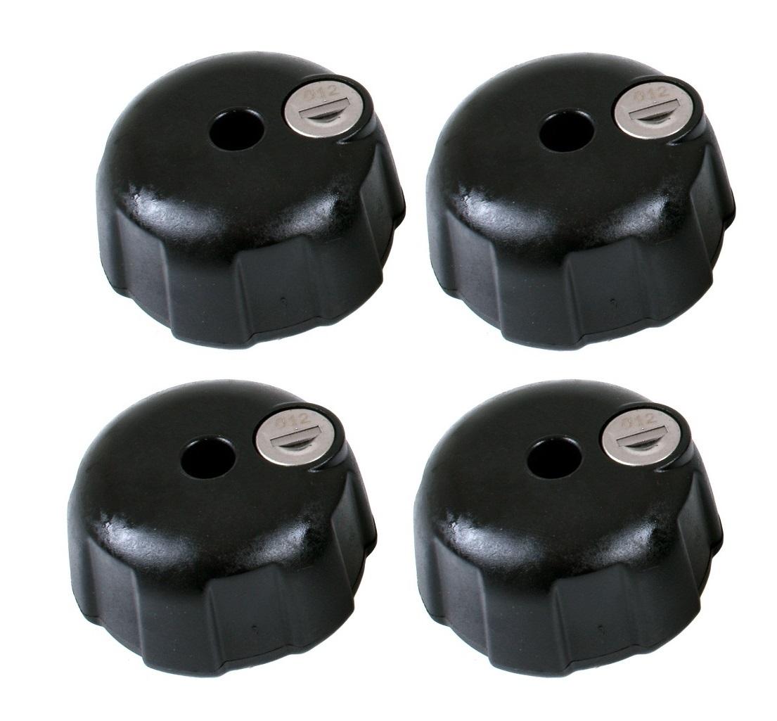 THULE AcuTight Knob M8 Handrad Knebelmutter Rändelmutter mit  Schlossaussparung #52738