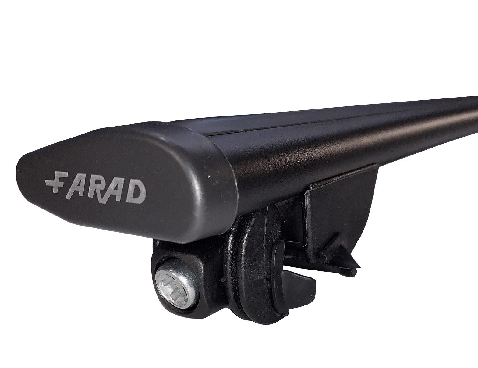 Farad Dachträger Grundträger f. Reling BM03 Aerodynamic black 120 schwarz  SET