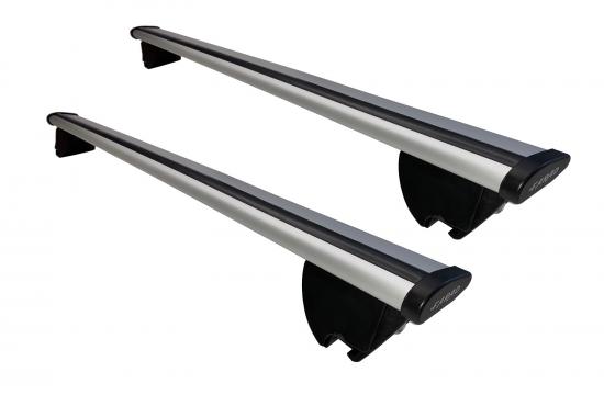 Farad Dachtrger Hilo Aero120 silver f. Audi A4 B8 Avant mit integrierter Reling, Bj. 2008-2015, 5-Trer Kombi