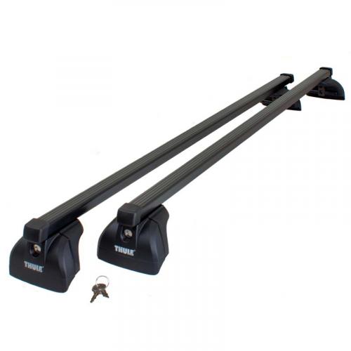 Thule Rapid SquareBar Evo Stahl Dachtrger Grundtrger Gepcktrger Set #753 + 3069 + 7122