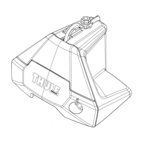 Thule Sttzfu Grundgestell Basisfu Ersatz Evo Clamp Fu aus 7105 #52983