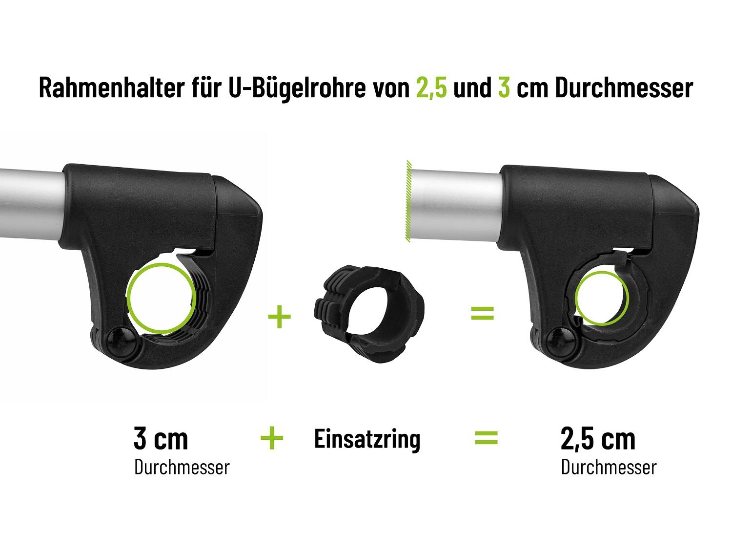 Eufab verstellbarer Abstandshalter Rahmenhalter Greifarm fr Fahrradtrger  Strap 2. Rad, ca. 40cm #11248