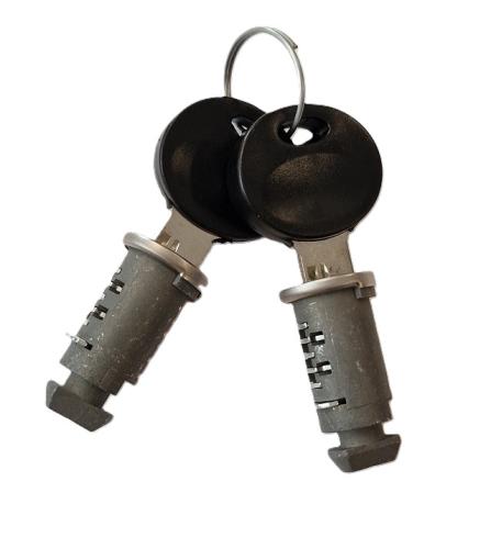 Hapro Schliezylinder Zylinderschloss Ersatzschlsser fr Dachboxen (Paar), 2 Stck inkl. 2 Schlssel #35509