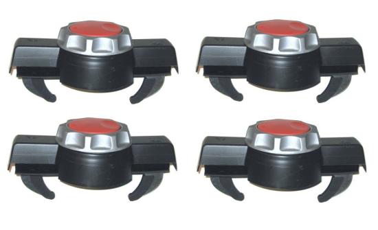 Atera Hapro Master Fit Schnellbefestigungselement Montageelement Schnellspann-Befestigungsklaue fr Dachboxen 4er Satz #21925