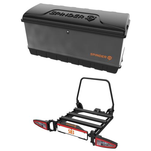 Spinder Heckbox Gepckbox Transportbox BX1 inkl. SB3 Anhngerkupplungstrger #BX1+SB3