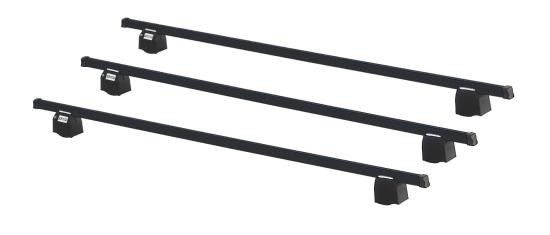 Fabbri Barro Dachtrger 3er Set Stahl f. Toyota Proace mit Fixpunkten ohne Glasdach, Bj. 2016-, Van