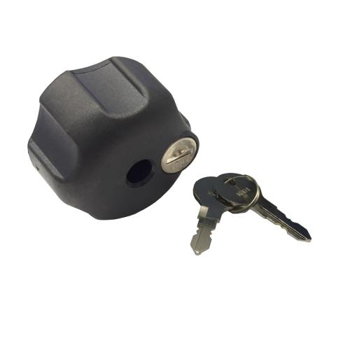 Hapro Rndelmutter Handrad Knebelmutter Handmutter abschliebar M10 inkl.Schloss K002 #34902