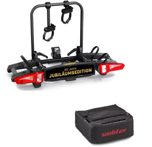 Uebler E-Bike Fahrradtrger Anhngerkupplungstrger  i21 Z 60 Grad Schwarz Jubilumsedition Jubilumsmodell #18190-JE mit Tasche