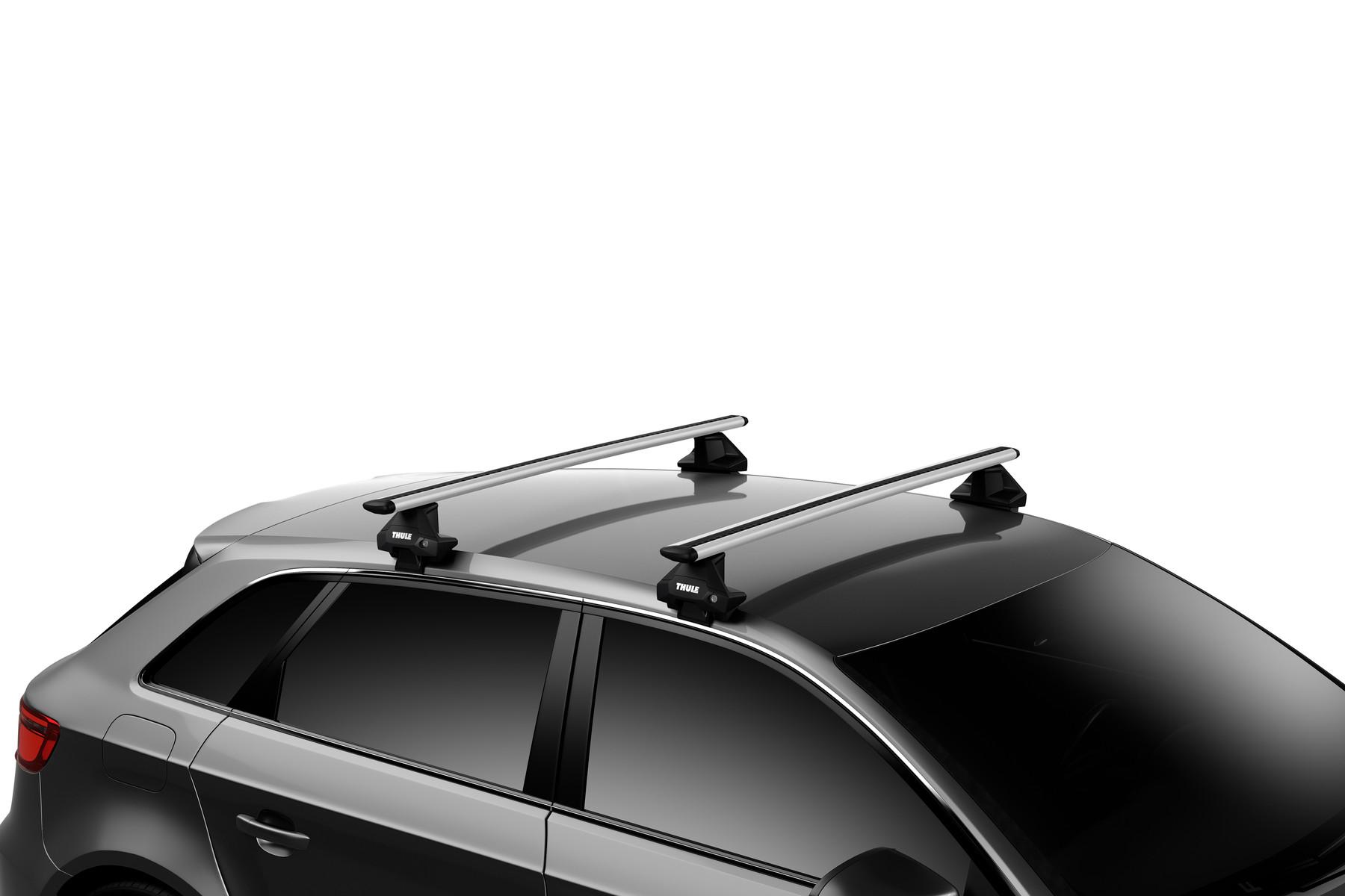 Thule Clamp WingBar Evo Dachtrager f. Audi A3 8Y Sportback ohne Reling Bj. 2020 5 Turer Schragheck