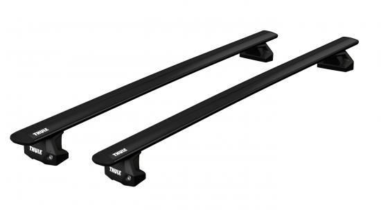 Thule Fixpoint WingBar Evo Black Dachtrger f. Dacia Dokker mit Fixpunkten, Bj. 2012-2021, 5-Trer MPV