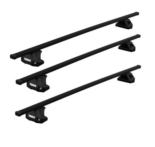 Thule Fixpoint SquareBar Evo Dachtrger 3er Set f. Ford Tourneo Custom mit Fixpunkten, Bj. 2012-, Van