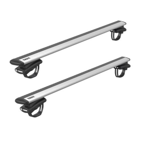 Thule Dachtr�ger Sets mit Oversize Rail Foot 7108 (f�r starke offene Reling) - Tragrohrtyp: WingBar Evo - Tragrohrl�nge: 127