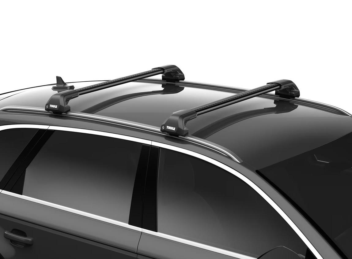 Thule Flush Rail WingBar Edge Black Dachträger f. BMW X3 G01 mit  integrierter Reling, Bj. 2017-, 5-Türer SUV
