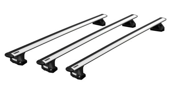 Thule Fixpoint WingBar Evo Black Dachtr�ger 3er Set f. VW Transporter T6 mit Fixpunkten, Bj. 2015-2024, Van